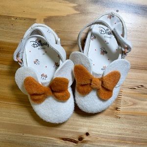 Zara Home- toddler Minnie Mouse Mule Clog Slippers